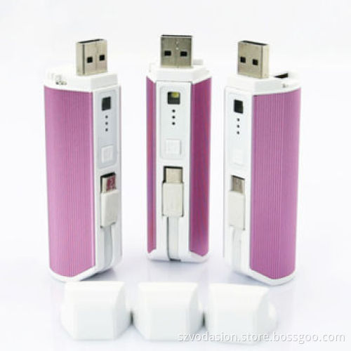 Factory price good-quality 2,600mah external portable power bank for promotions